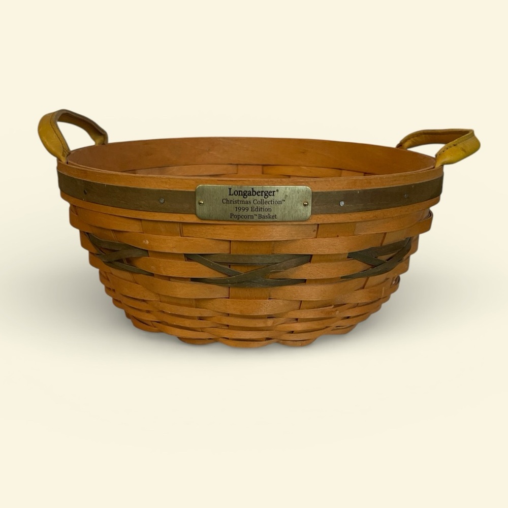 Longaberger Christmas Collection 1999 Edition Popcorn Basket
